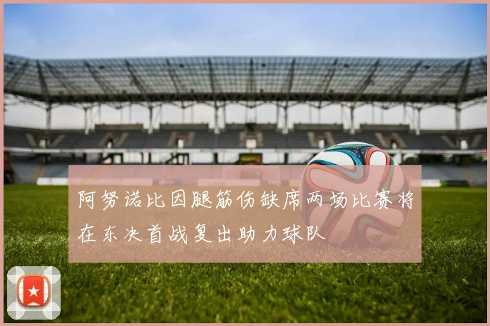 阿努诺比因腿筋伤缺席两场比赛将在东决首战复出助力球队
